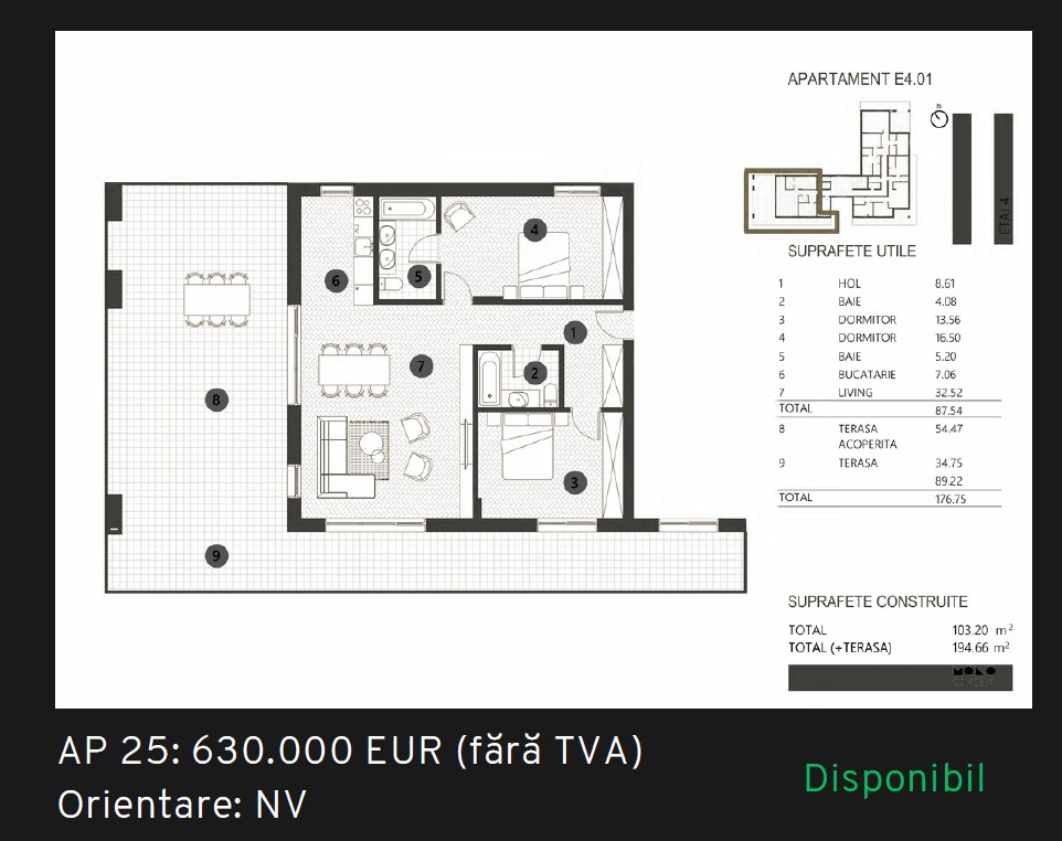Apartament cu 3 camere, Barbu Văcărescu — fotografia 5