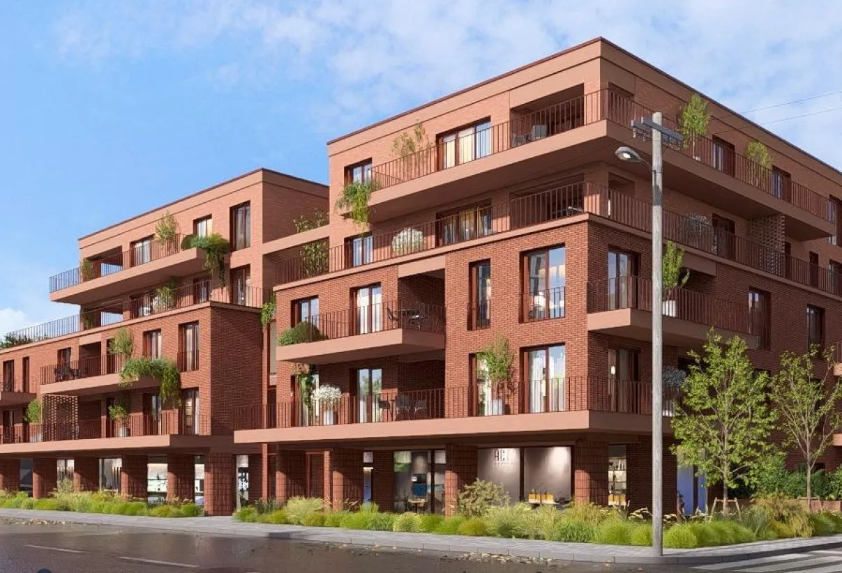 EVO Residence Verdi Park — fațadă din cărămidă aparentă